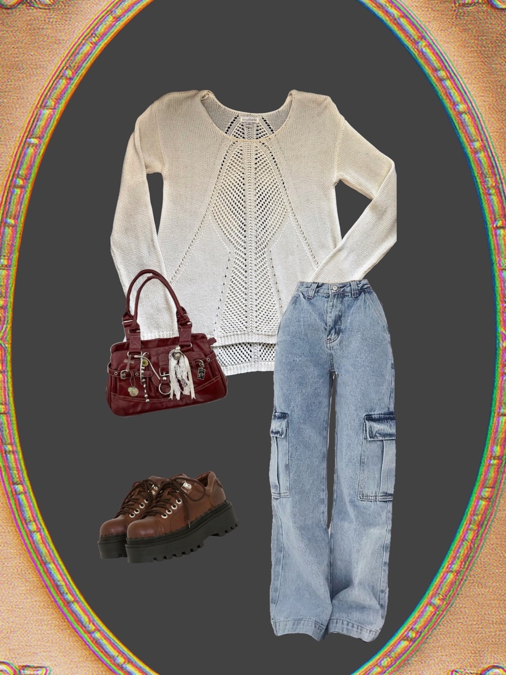 Women’s White Knit Sweater